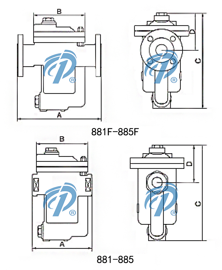 881F-885F���m����Ͱʽ������ˮ�y�Y(ji��)��(g��u)�D